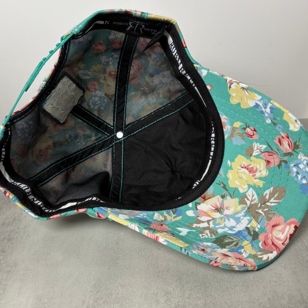Robin Ruth Hawaii Snapback Baseball Cap Quilted Floral Design - Picture 13 of 15